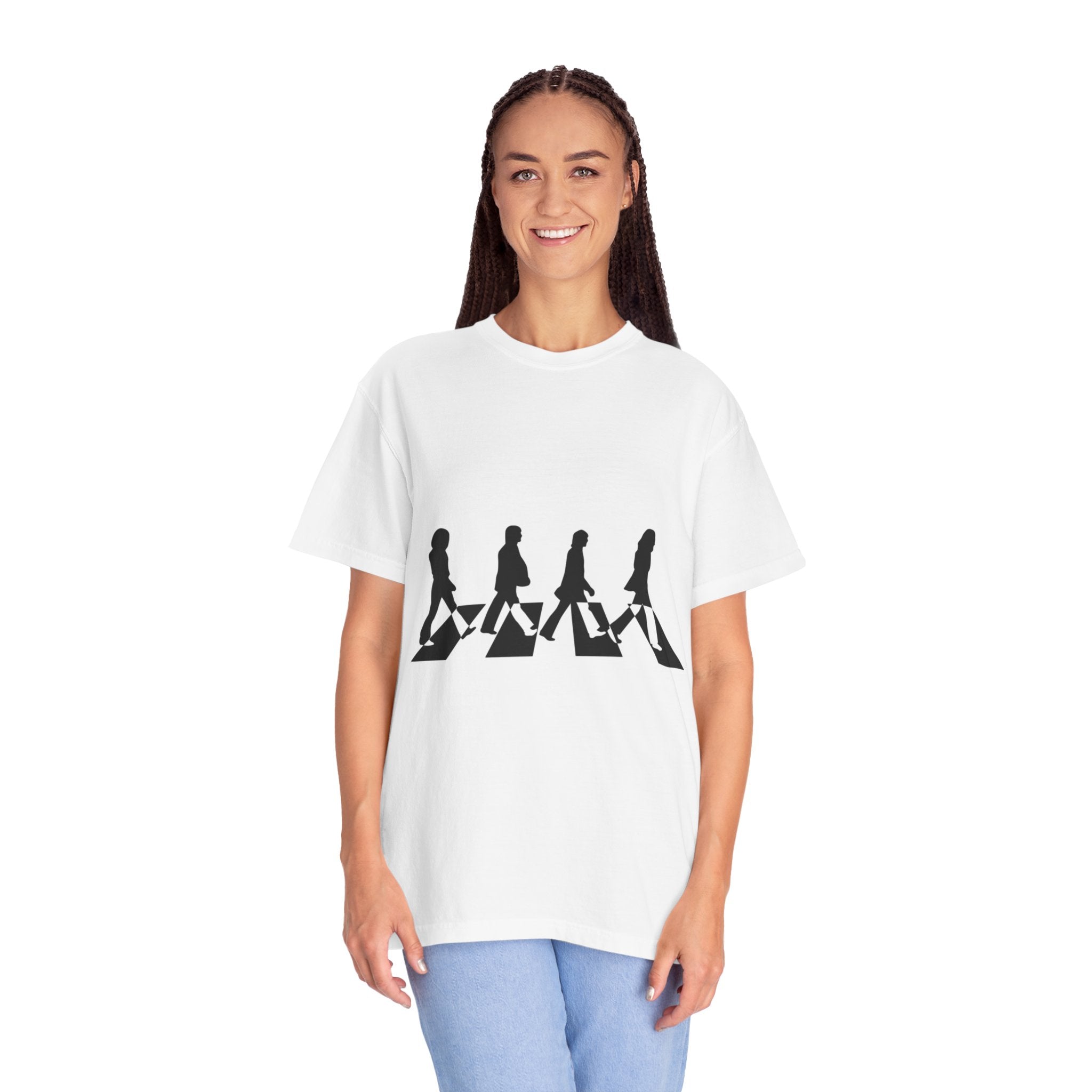 Beatles Abbey Road Silhouette T-Shirt — Classic Rock Band Tee, Gift, The beatles