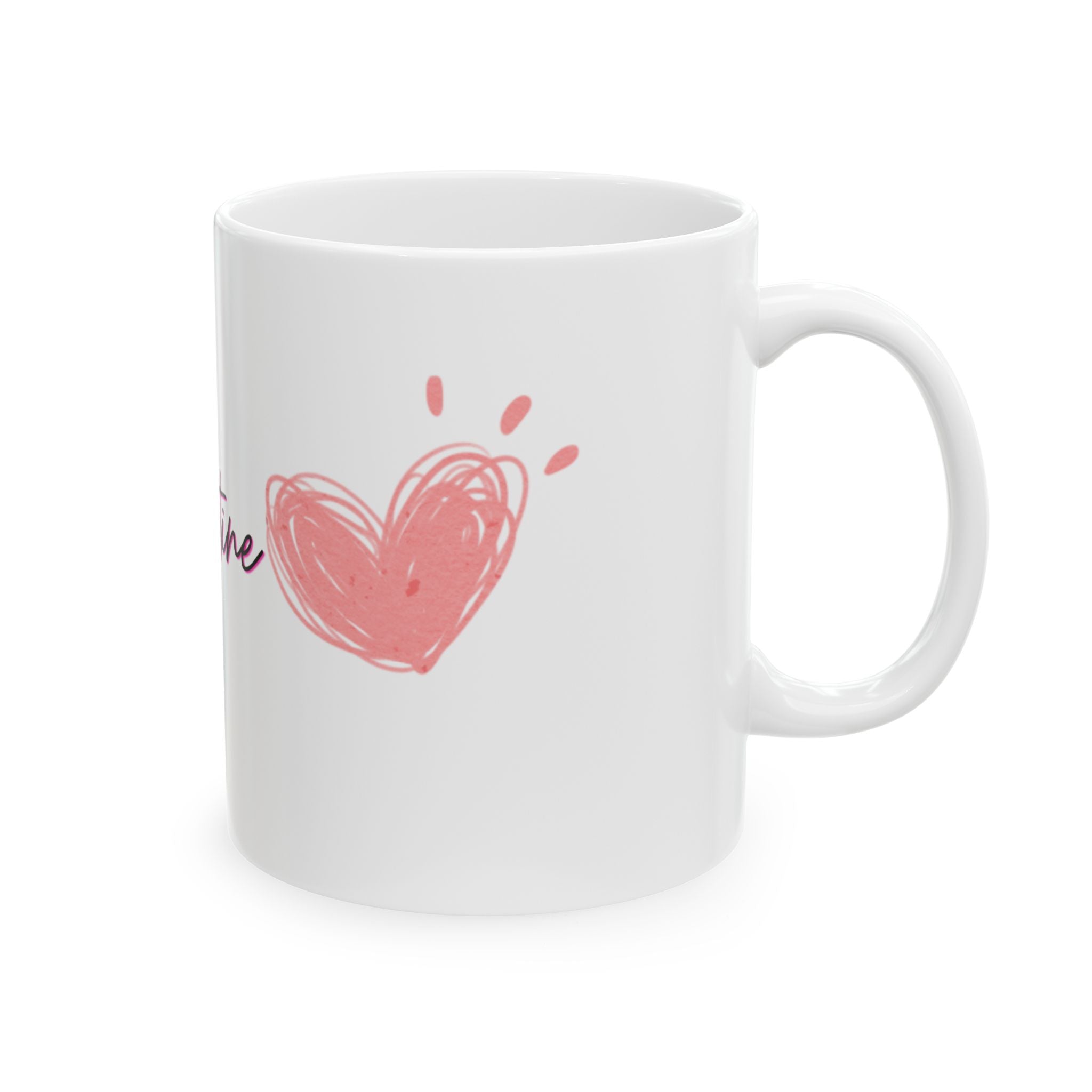 Happy Valentine Ceramic Mug, (11oz, 15oz)