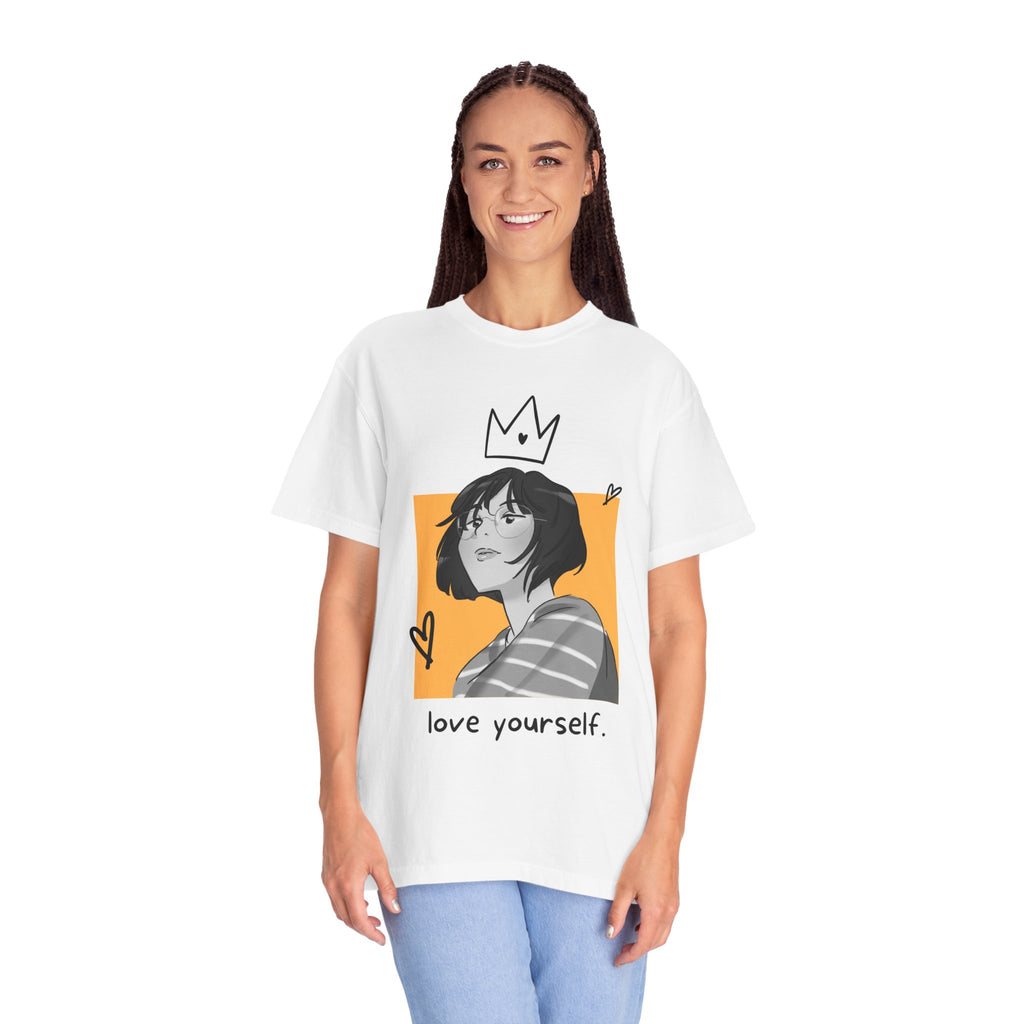 Love Yourself Portrait T-Shirt — Inspirational Self-Love Graphic Tee
