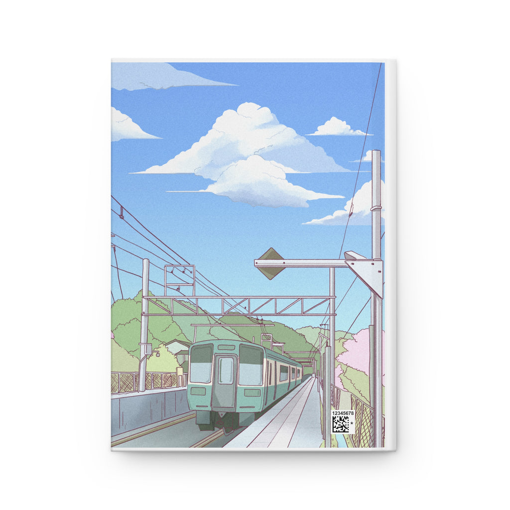 Train Station Journal — Scenic Hardcover Notebook with 'Notebook For Myself' Design