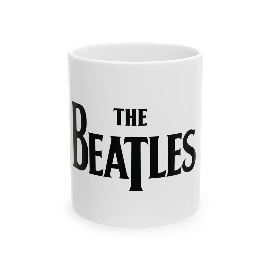 The beatles Band Logo Mug — Classic Retro Rock Coffee Cup