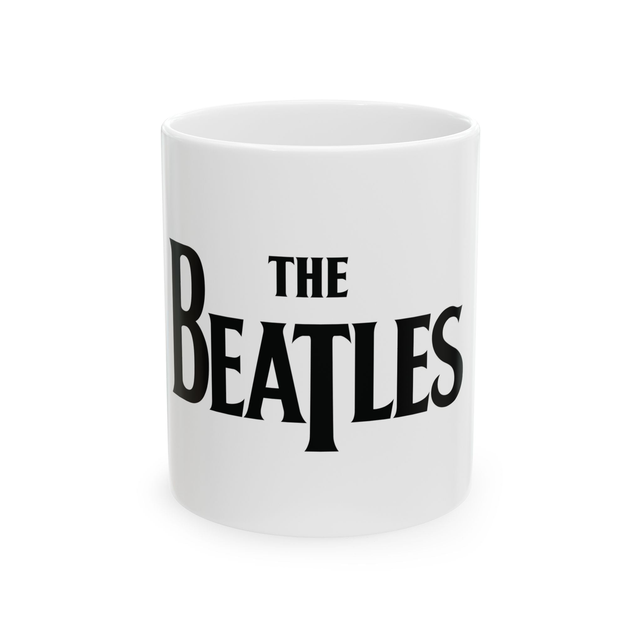 The beatles Band Logo Mug — Classic Retro Rock Coffee Cup