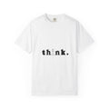 Think. Chess King Graphic T-Shirt — Minimal Intellectual Tee for Chess Players & Thinkers