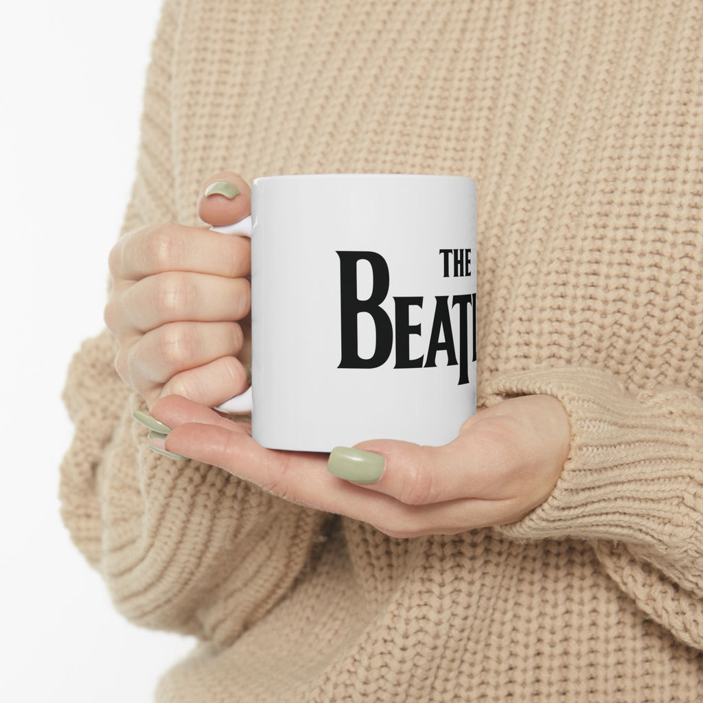 The beatles Band Logo Mug — Classic Retro Rock Coffee Cup