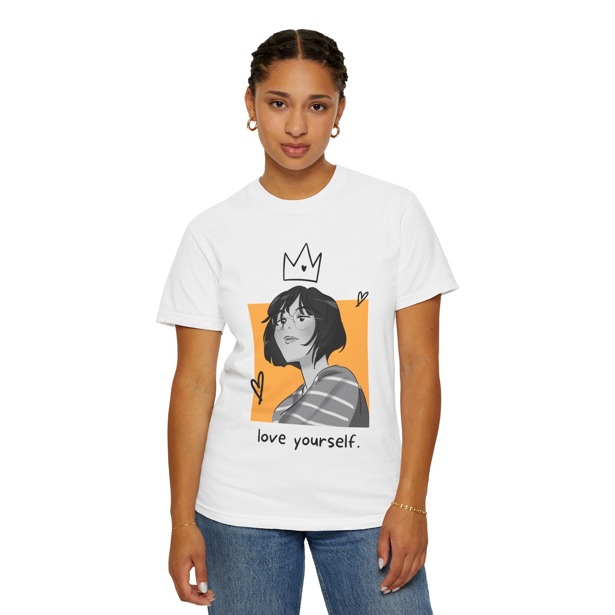 Love Yourself Portrait T-Shirt — Inspirational Self-Love Graphic Tee