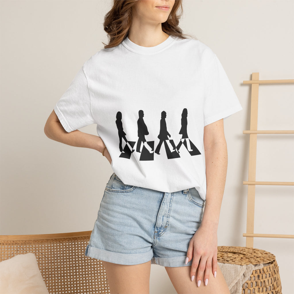 Beatles Abbey Road Silhouette T-Shirt — Classic Rock Band Tee, Gift, The beatles