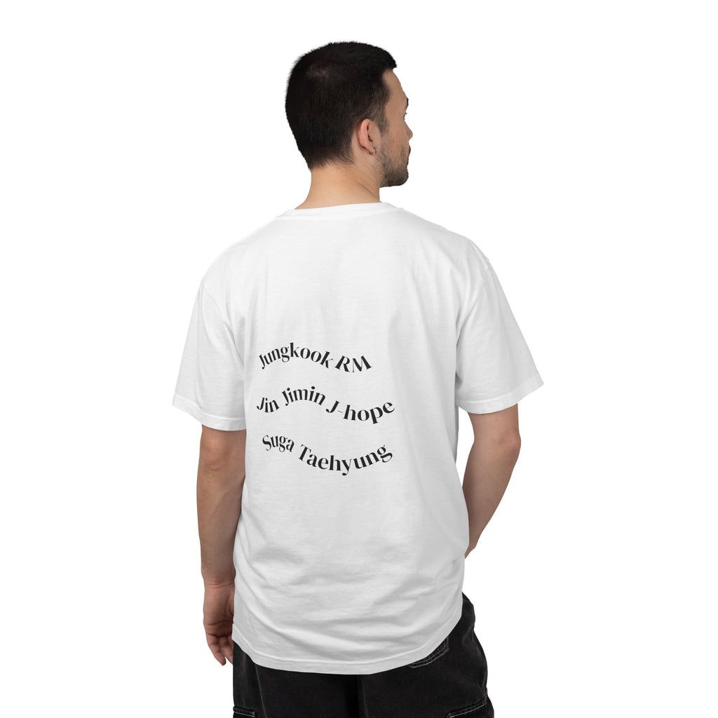 BTS Gradient Logo T-Shirt — K-Pop Band Tee with Member Names