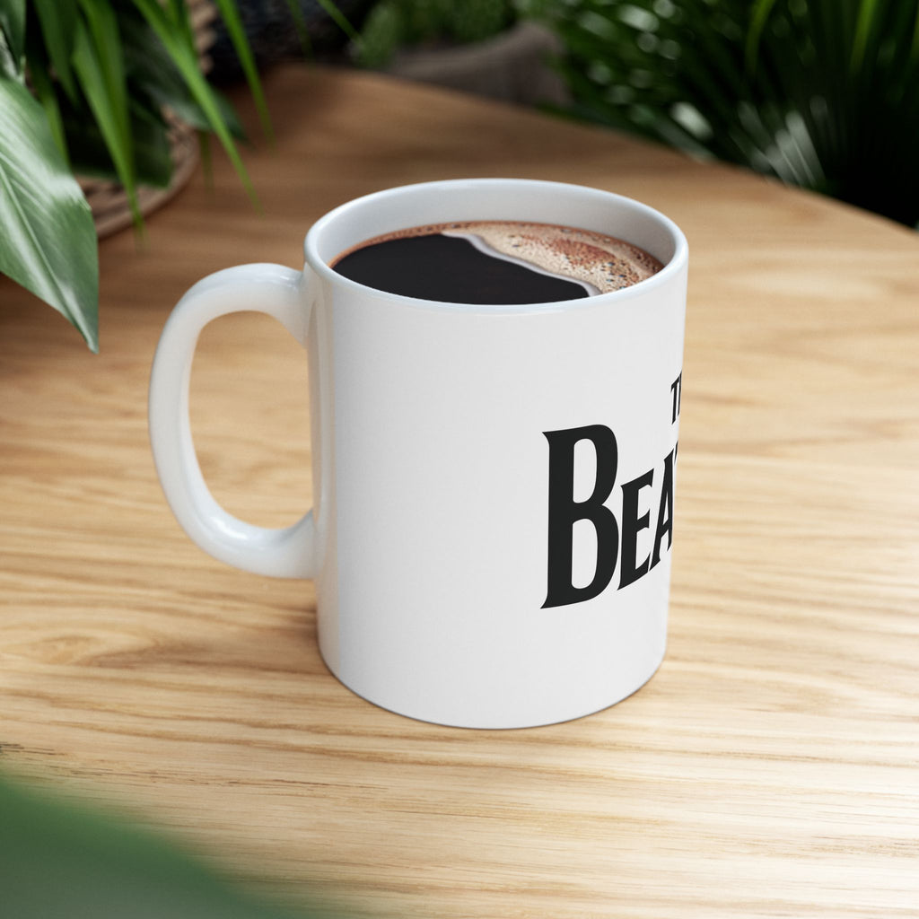 The beatles Band Logo Mug — Classic Retro Rock Coffee Cup