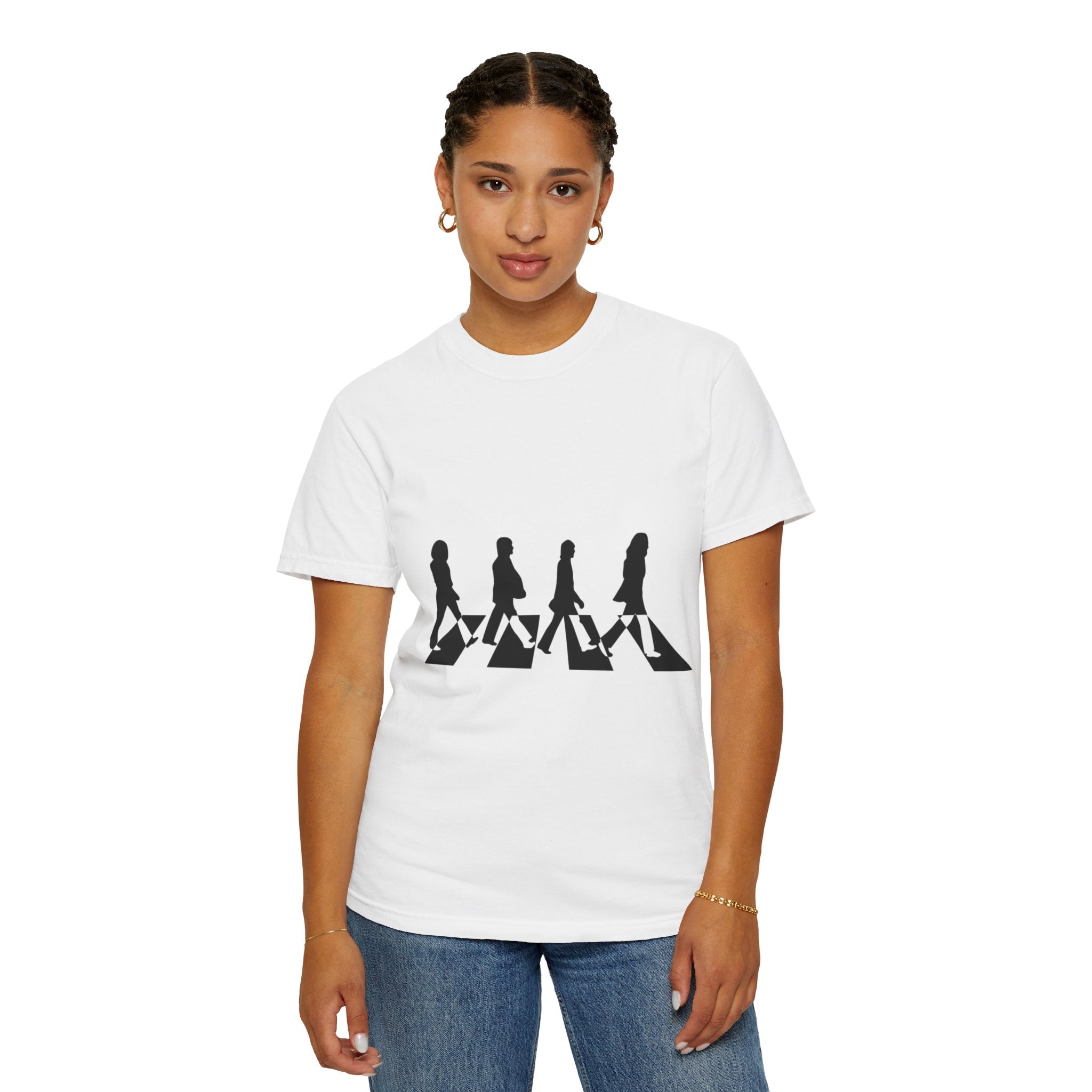 Beatles Abbey Road Silhouette T-Shirt — Classic Rock Band Tee, Gift, The beatles
