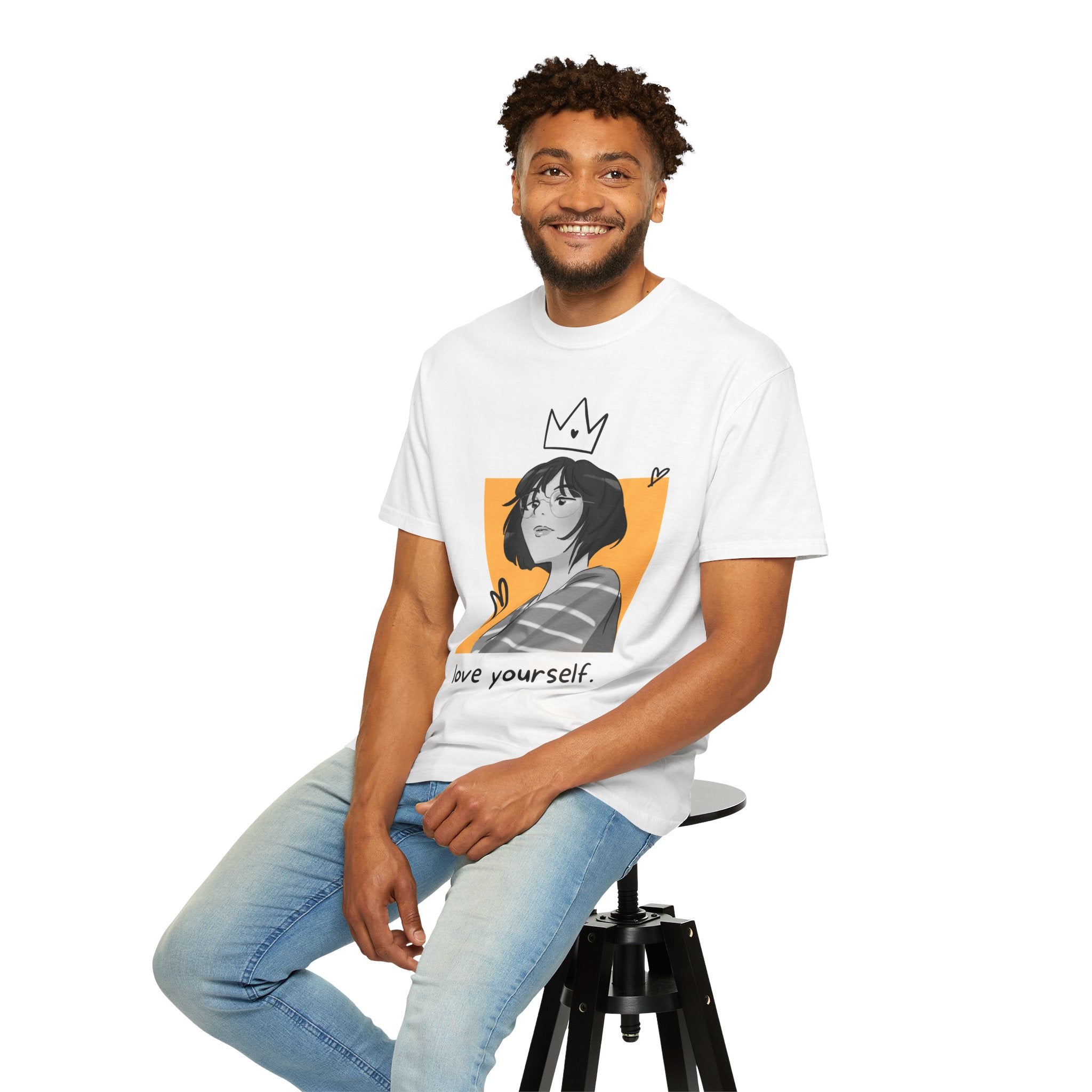 Love Yourself Portrait T-Shirt — Inspirational Self-Love Graphic Tee