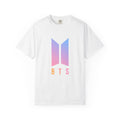 BTS Gradient Logo T-Shirt — K-Pop Band Tee with Member Names