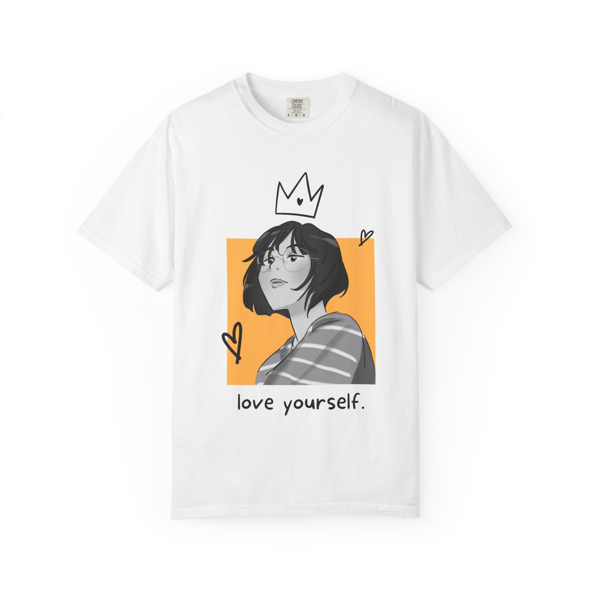 Love Yourself Portrait T-Shirt — Inspirational Self-Love Graphic Tee